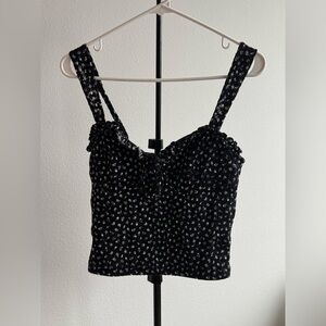 No Boundaries Black Floral Top